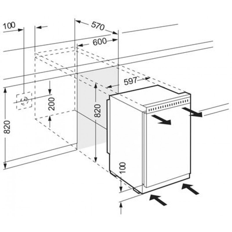 Liebherr UK 1720 Comfort koelkast Ingebouwd 152 l Wit