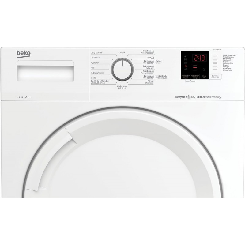 Beko DF7412PA1W - RecycledDry- Warmtepompdroger - Wit