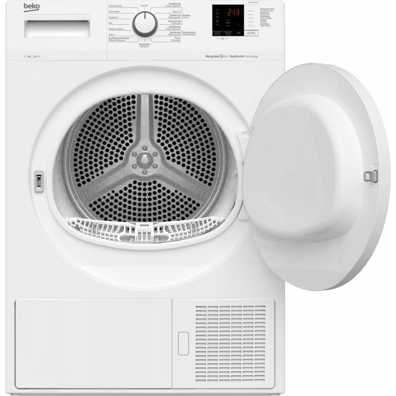 Beko DF7412PA1W - RecycledDry- Warmtepompdroger - Wit