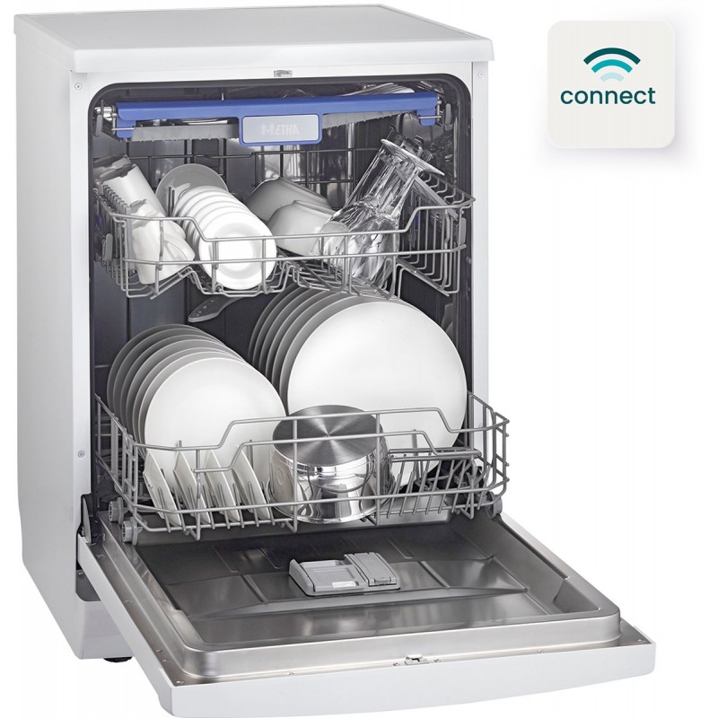 ETNA VWV242CWIT - Vrijstaande vaatwasser - Connected - 42 dB - Energielabel C - Besteklade - Wit