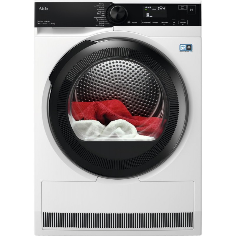 AEG TR868A4B EcoLine 8000 serie AbsoluteCare - Wasdroger Warmtepompdroger - A+++ - 8 kg
