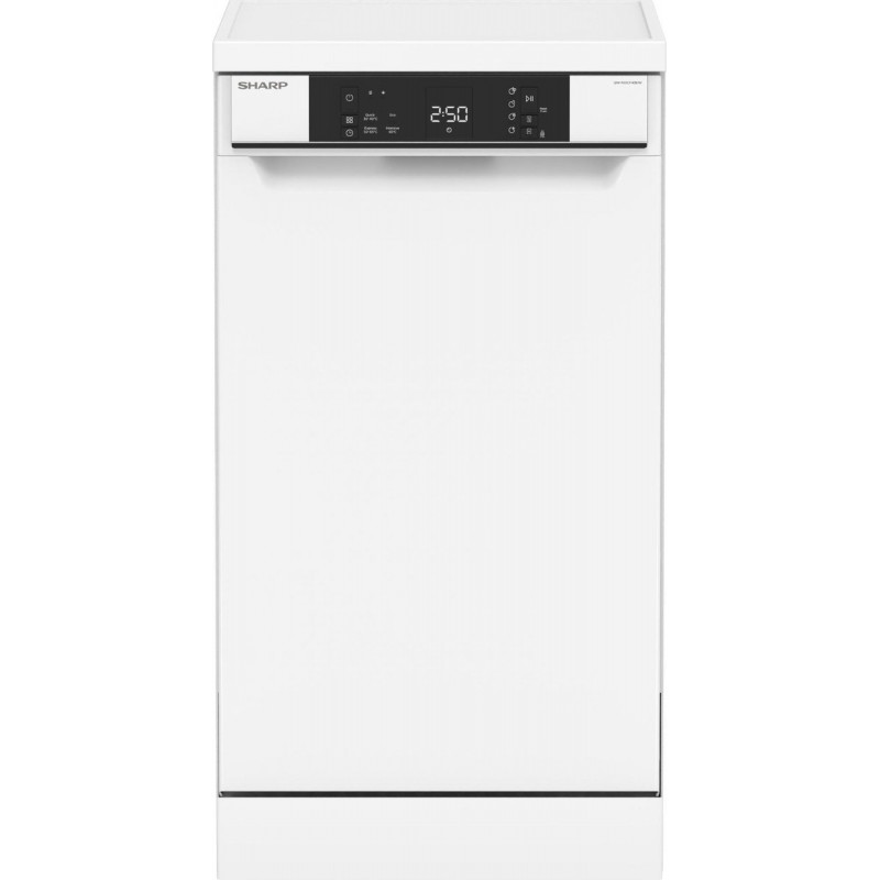 Sharp QWNS1CF49EWEU-vaatwasser-vrijstaand-45cm breed-wit