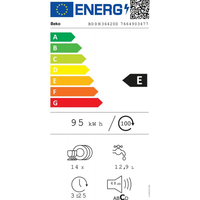 Beko BDDN36420D - HygieneShield™ - Inbouwvaatwasser