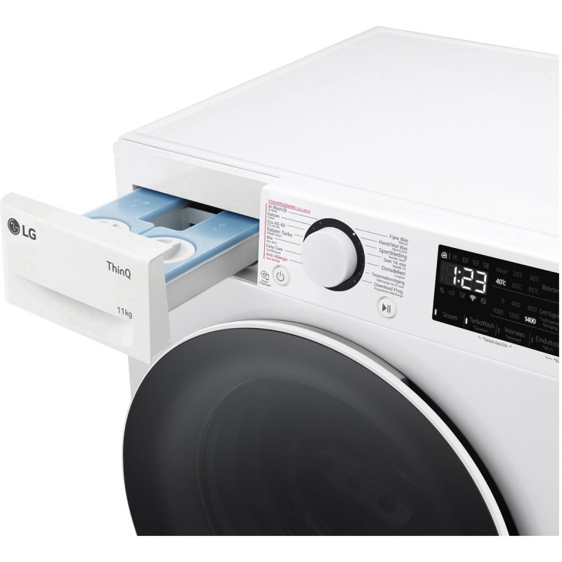 LG F4WR3511S0W - A-10% - 11 kg Wasmachine - Slimme AI DD™ motor - EzDispense™ - Hygiënisch wassen met stoom - ThinQ™