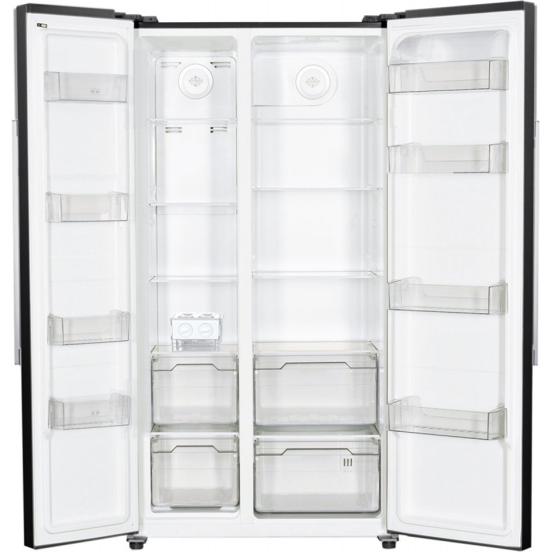 Frilec BONNSBS-646-040EDI - Amerikaanse koelkast - Dark Inox