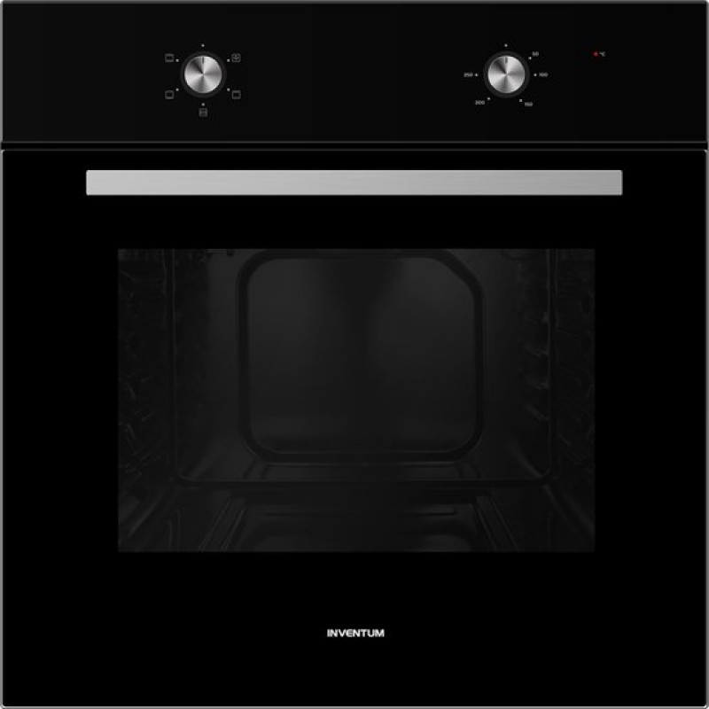 Inventum IOC6070GK - Inbouw oven - Conventioneel - Eco stand - 70 liter - 60 cm hoog - Tot 250 graden - Zwart/RVS