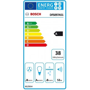 Bosch Serie 4 DFS097A51 Afzuigkap Semi-inbouw (uittrekbaar) Metallic 397 m³/uur A