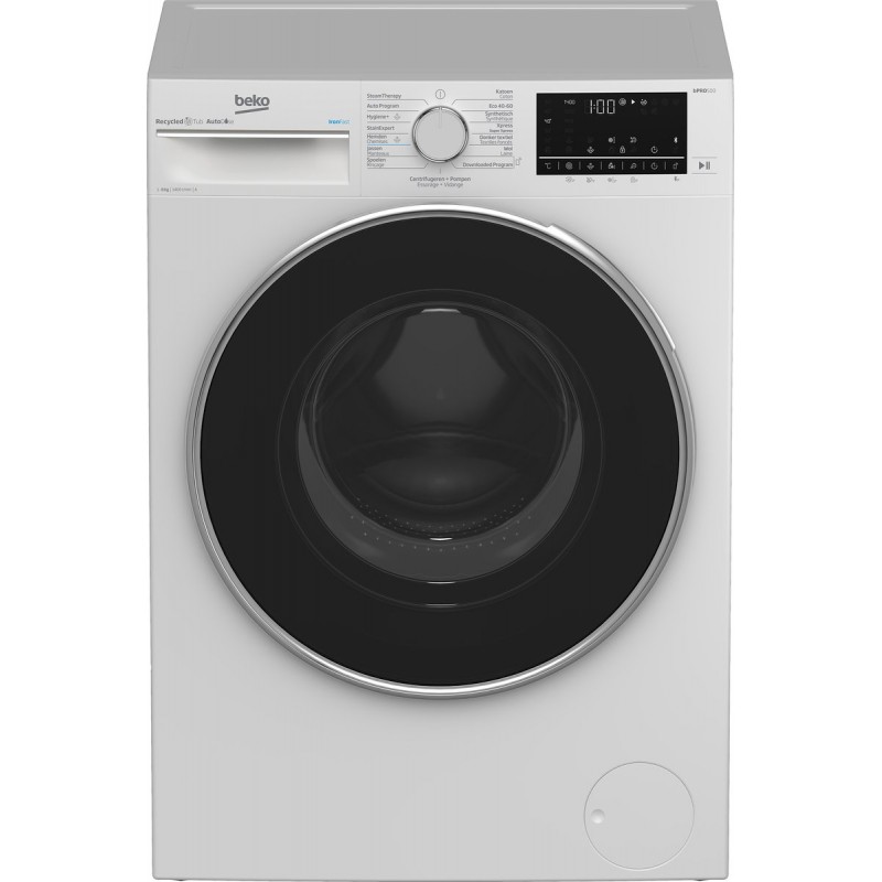 Beko B5WT584106W - Autodose - Wasmachine - Wit