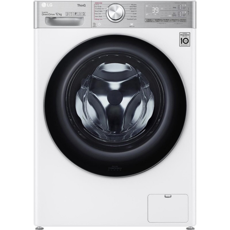 LG F4WV912A2E - 12 kg Wasmachine met TurboWash™ 39 - Slimme AI DD™ motor - Hygiënisch wassen met stoom - ThinQ™