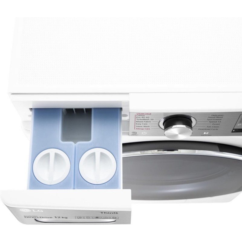 LG F4WV912A2E - 12 kg Wasmachine met TurboWash™ 39 - Slimme AI DD™ motor - Hygiënisch wassen met stoom - ThinQ™