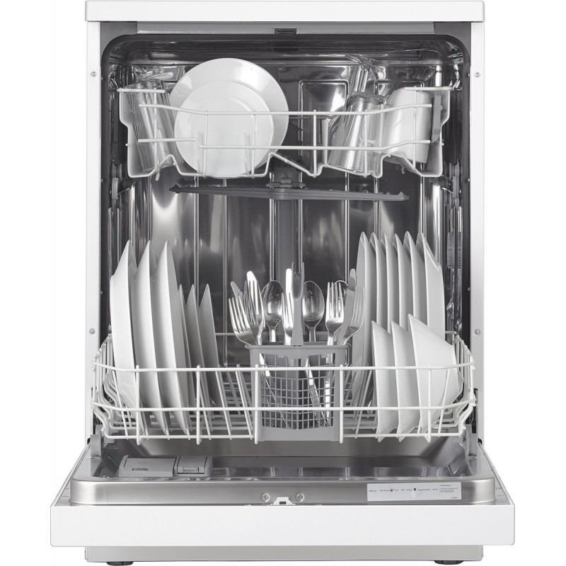 Inventum VVW6008AW - Vaatwasser - Vrijstaand - 12 couverts - 3 programma’s - Bestekmandje - Wit