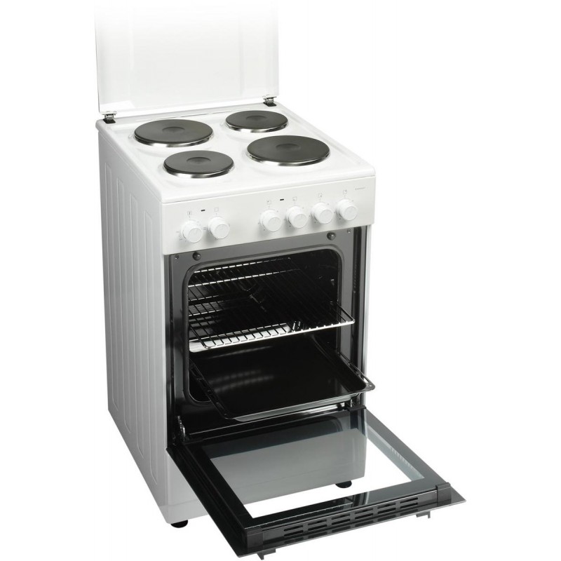 Everglades EVCK037 - Elektrisch fornuis - Wit - 50CM - 48 Liter