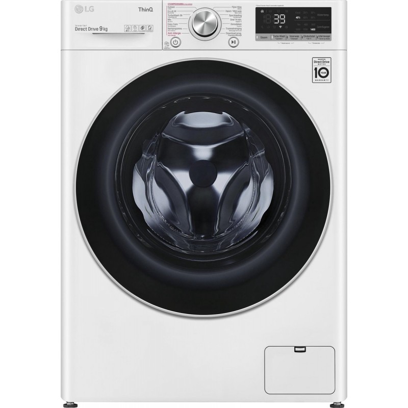 LG GC3V709S1 Wasmachine - Slimme AI DD™ motor - A - 9 kg - TurboWash™ 39 - Hygiënisch wassen met stoom