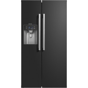 Inventum SKV1782BI - Amerikaanse koelkast - 516 liter - Zwart - No Frost