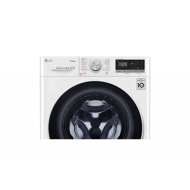 LG F4WN508S0 Wasmachine met Slimme AI DD motor herkent je kleding | D | 8 kg | Minder allergenen door stoom