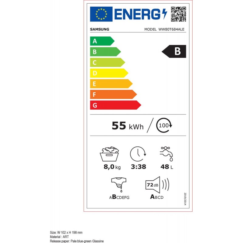 Samsung WW80T684ALE - AddWash - 6000 serie - Wasmachine