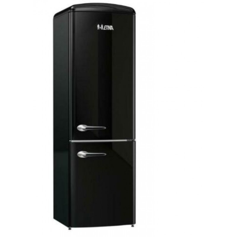 ETNA KVV594ZWA - Retro - Koel vriescombinatie - Zwart