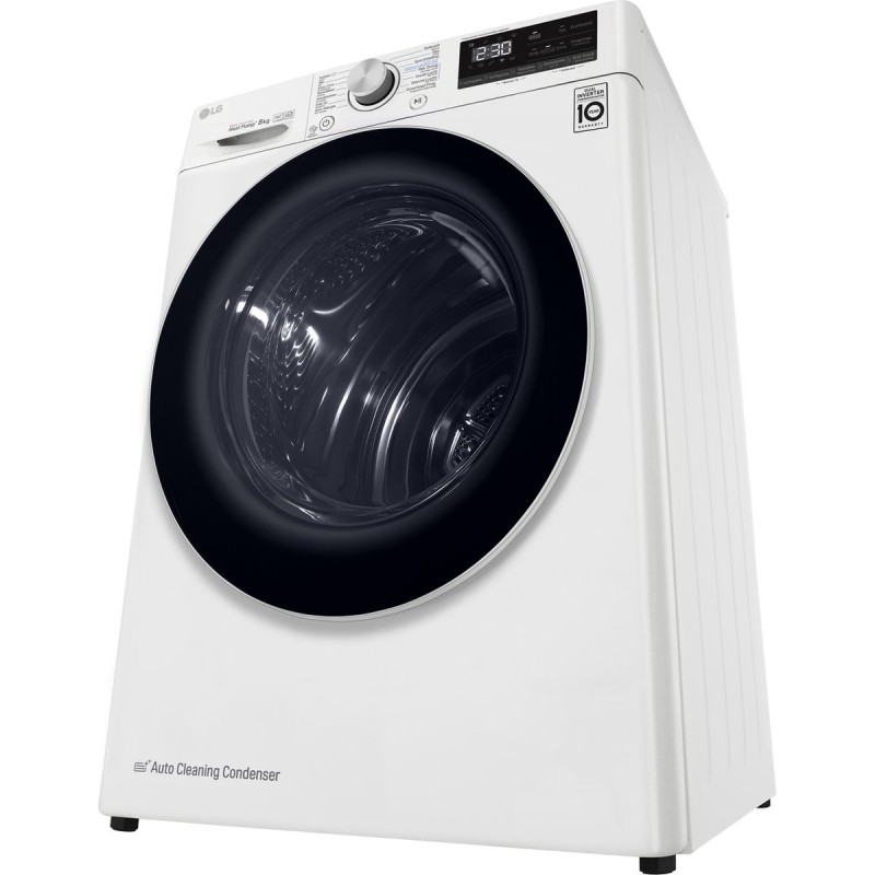 LG RH80V9AV4N - 8 kg droger met DUAL Inverter Heat pump™ - Supersnel of Superzuinig - Auto Cleaning Condensor - ThinQ