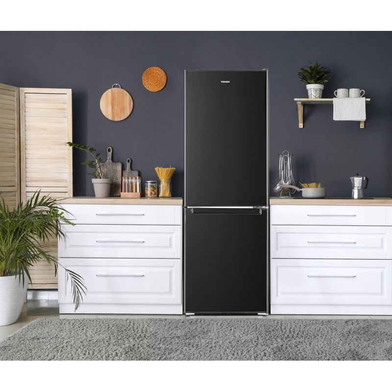 Tomado TCR1420B – Koel-vriescombinatie - 173 liter - Energieklasse E – Zwart