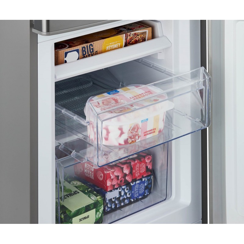 Tomado TCR1420S – Koel-vriescombinatie - 173 liter - Energieklasse E - RVS look