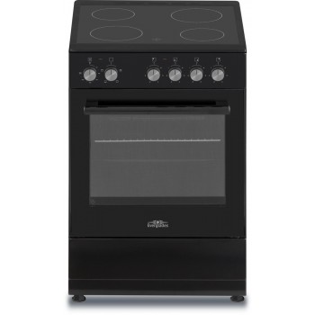 Everglades EVCK5030 - Keramisch Fornuis - Zwart - 50CM - 48 Liter - 2 Fasen