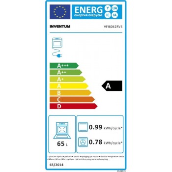 Inventum VFI6042ZWA - Vrijstaand inductie fornuis - Elektrische oven - 4 kookzones - 60 cm - 65 liter - Zwart