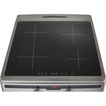 Inventum VFI6042RVS - Vrijstaand inductie fornuis - Elektrische oven - 4 kookzones - 60 cm - 65 liter 