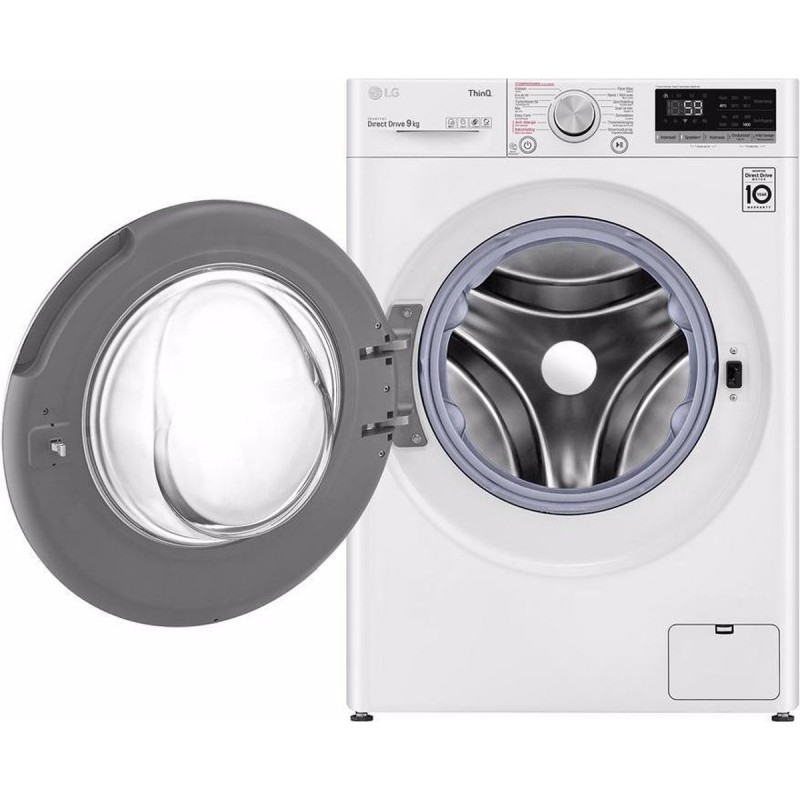 LG F4V709P1E - 9 kg Wasmachine met TurboWash™ 59 - Slimme AI DD™ motor - Hygiënisch wassen met stoom - ThinQ™