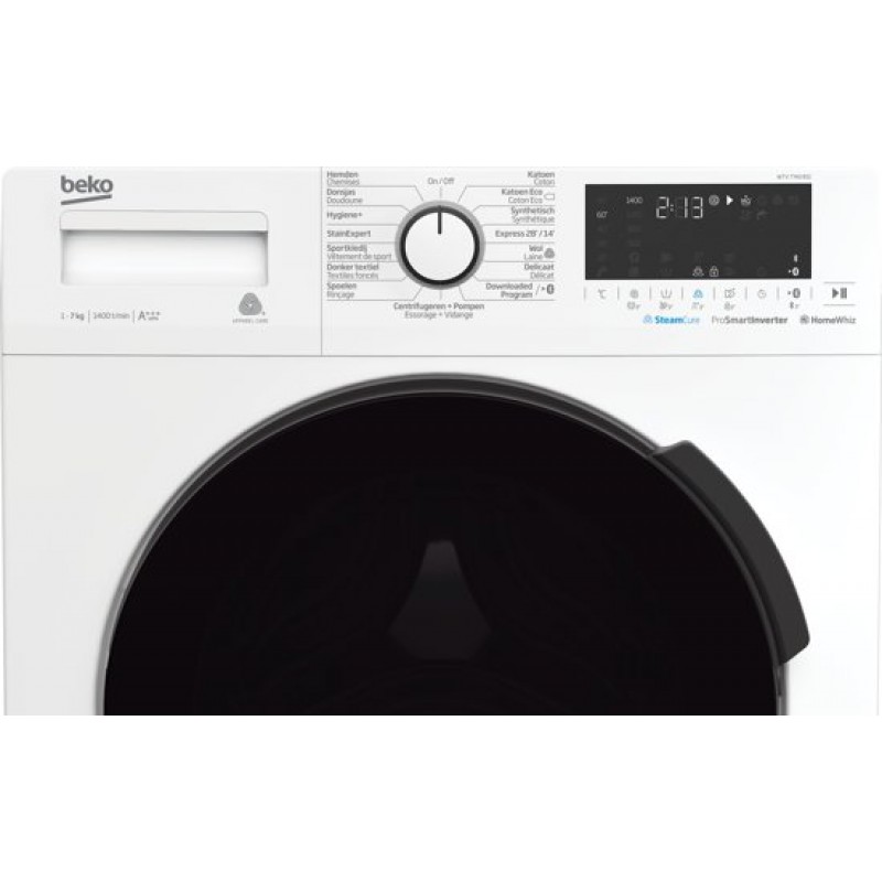 Beko WTV7740BSC1 - SteamCure™- Wasmachine