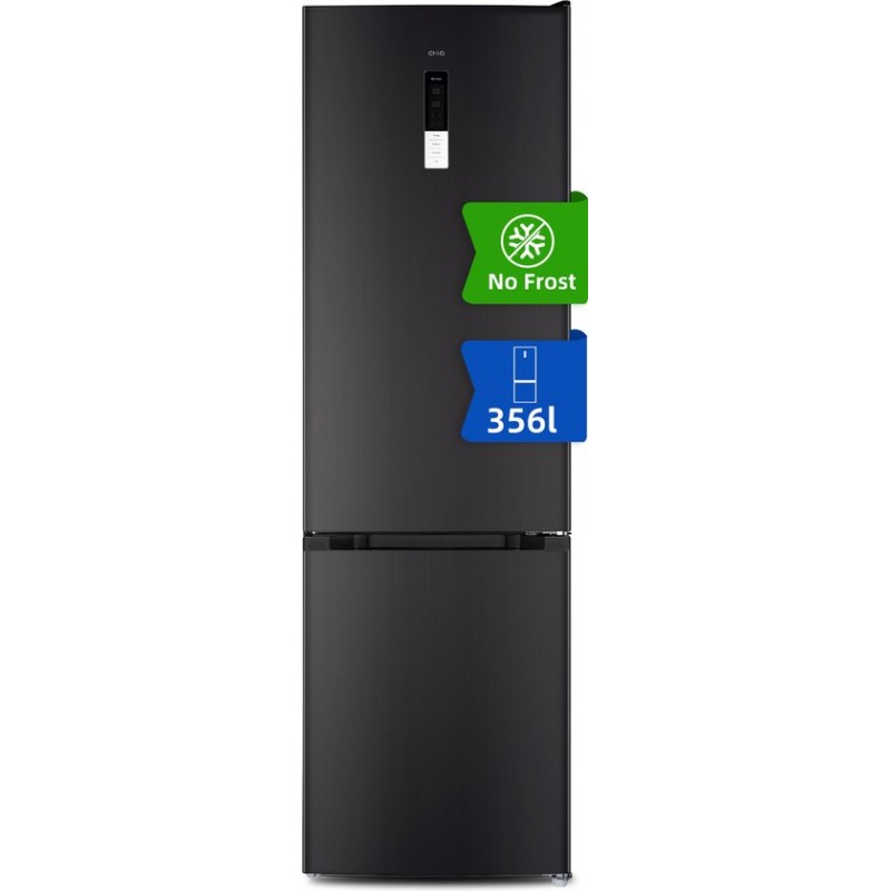 CHiQ FBM351NEI42 - Koel-vriescombinatie - 356 Liter - No Frost - Stil 35dB - Inverter Compressor - Digitaal LED Display- D Energielabel