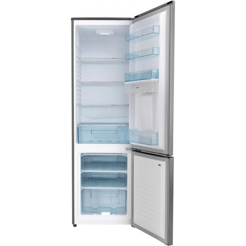 Frilec BONN285-70-WT-040EI - Koelvriescombinatie - Met Waterdispenser - 240 liter - 40dB - Zilver - Inox