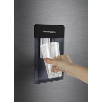 Frilec BONN285-70-WT-040EI - Koelvriescombinatie - Met Waterdispenser - 240 liter - 40dB - Zilver - Inox