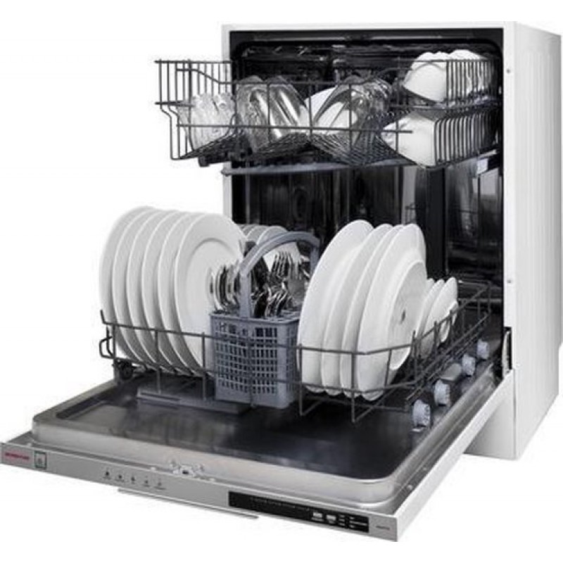 Inventum IVW6008A - Inbouw Vaatwasser - 13 couverts - 6 programma’s - Bestekmandje - 60 cm breed - Volledig ingebouwd