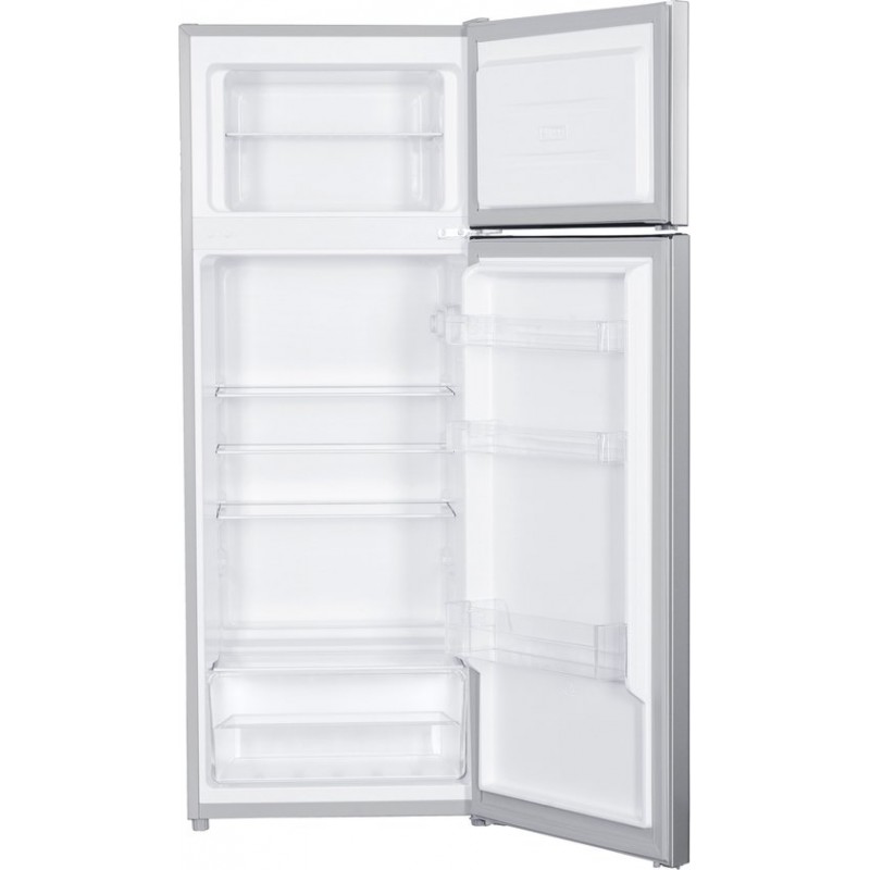 Exquisit KGC270-45-040ES - Koel-vriescombinatie - 4* Vriesgedeelte - 206 Liter - 40dB - Zilver