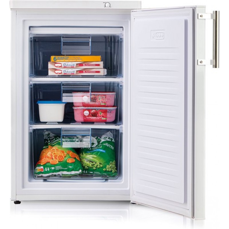 DOMO DO91134F Vriezer tafelmodel - Diepvries tafelmodel - Vriezer vrijstaand - 80 L - Wit - Energiezuinig C-klasse