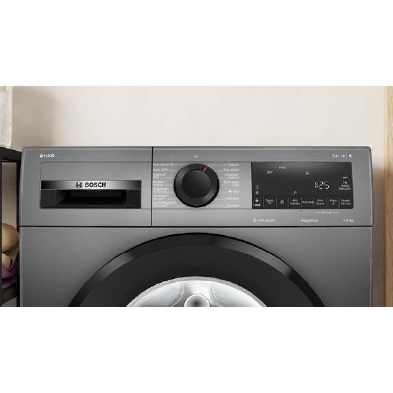 Bosch Serie 6 - WGG244FNNL - Wasmachine met stoom - 9 kg - 1400 rpm - Automatisch doseren - 1400 rpm - Zeer stil