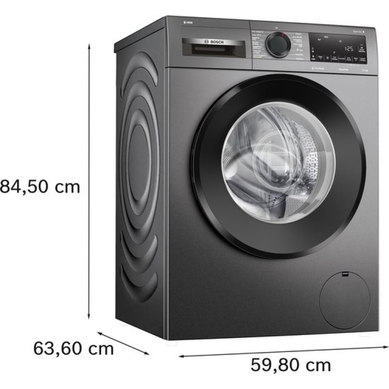 Bosch Serie 6 - WGG244FNNL - Wasmachine met stoom - 9 kg - 1400 rpm - Automatisch doseren - 1400 rpm - Zeer stil