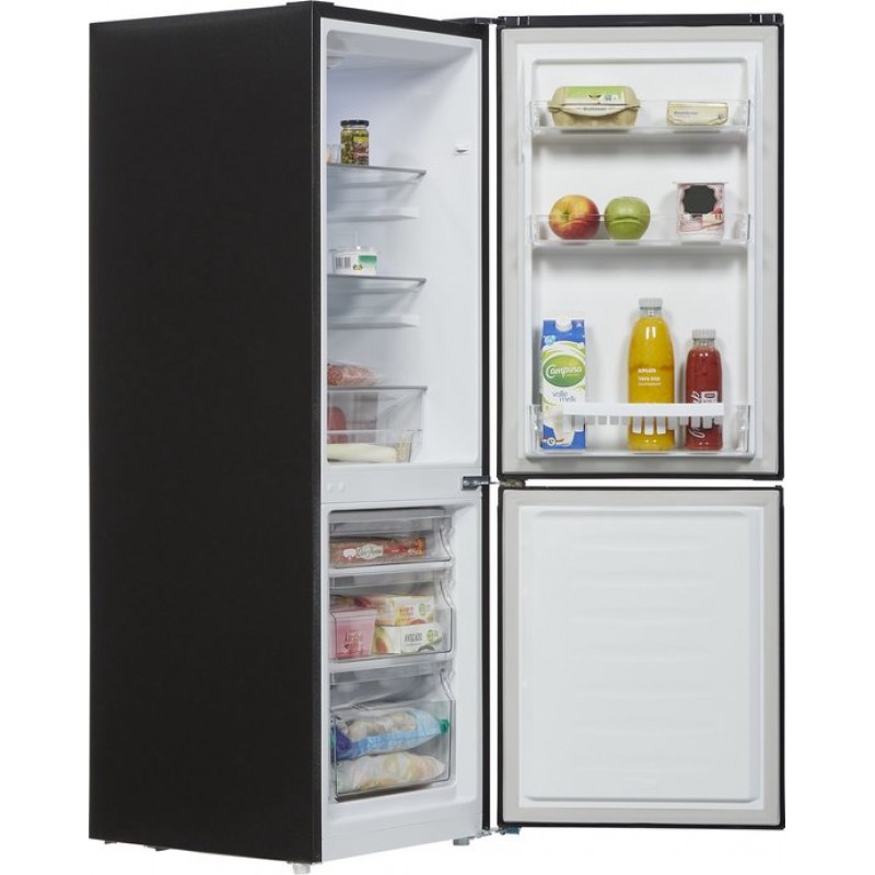 ETNA KCV143ZWA - Koel-vriescombinatie - Verwisselbare draairichting - Zwart - 143 cm