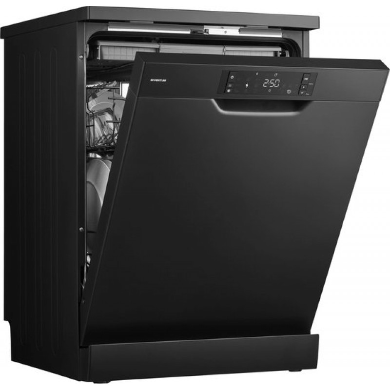 Inventum VVW6060AB - Vaatwasser - Vrijstaand - 14 couverts - 9 programma’s - Besteklade - Bestekmandje - Extra stil optie - Matzwart