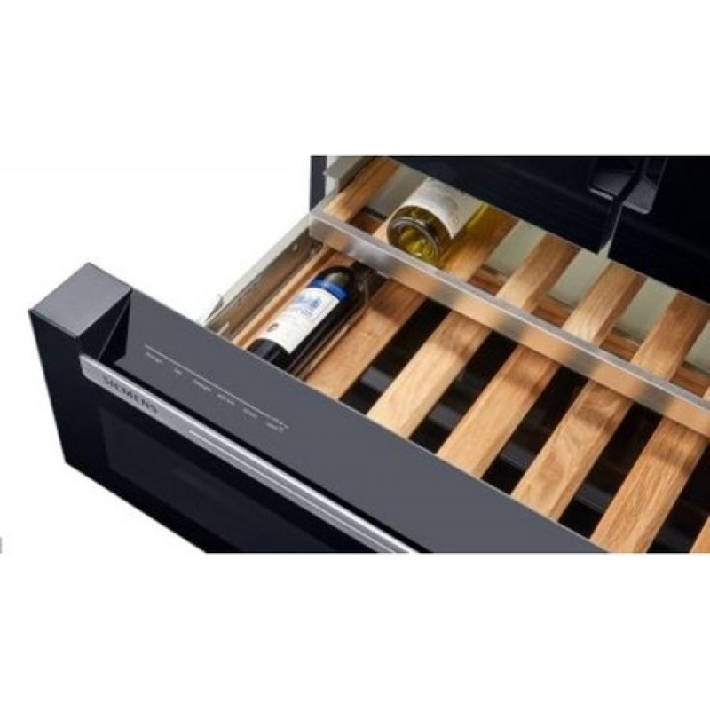 Siemens KF96RSBEA - Amerikaanse Koelkast met Wijnlade - Zwart