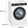 Siemens WG44G2ZWNL - iQ500 - Wasmachine met stoom - 1400 rpm - Energielabel A