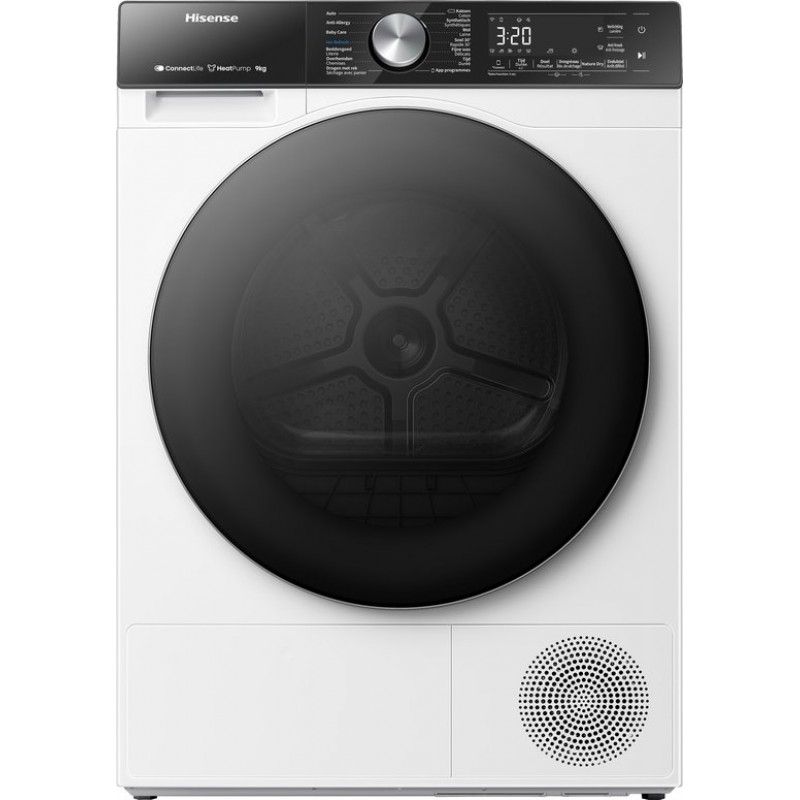 Hisense 5S Serie DH5S902BW Wasdroger - Warmtepompdroger - 9kg - ConnectLife - Basket Dry