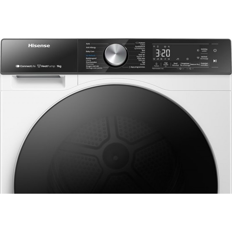 Hisense 5S Serie DH5S902BW Wasdroger - Warmtepompdroger - 9kg - ConnectLife - Basket Dry
