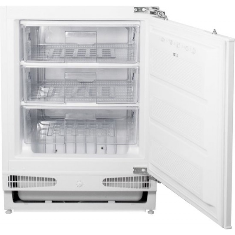 Inventum IVR0821D - Inbouw vriezer - Onderbouw - Nis 82 cm - 96 liter - 3 lades - Deur op deur - Wit