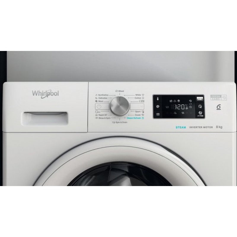 Whirlpool FFB 8489 WV EE - FreshCare+ Steam - 8kg Wasmachine 