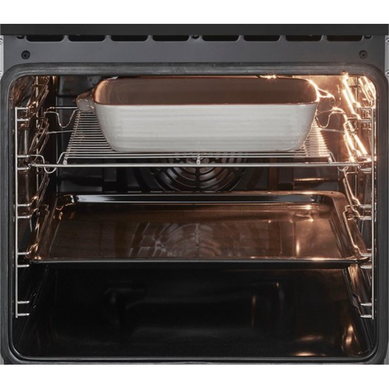 Inventum VFI5042ZWA - Vrijstaand inductie fornuis - Elektrische oven - 4 kookzones - 50 cm - 65 liter - Zwart