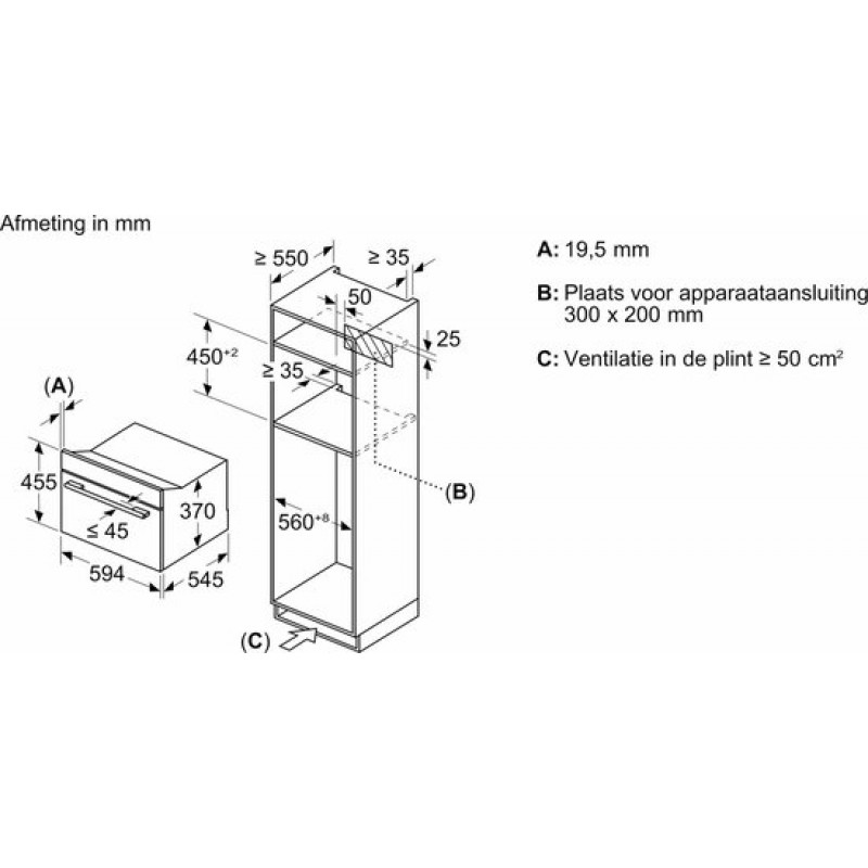 Siemens CE732GXB1 - iQ700 - Inbouwmagnetron met grill