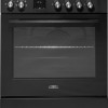 Everglades EVCK6020 - Gasfornuis - Mat Zwart - 60CM - Hoogte 89 - 92CM - Gietijzeren Pannendragers - Wokbrander - Digitale Timer - 8 Ovenstanden - Hete Lucht Oven - 56 Liter