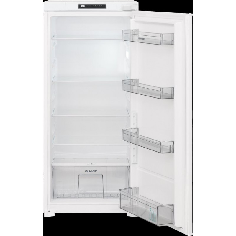 Sharp SJLD155E0XSEU - inbouw koelkast - energie label D - direct Cooling - 154 liter - sleepdeur bevestiging