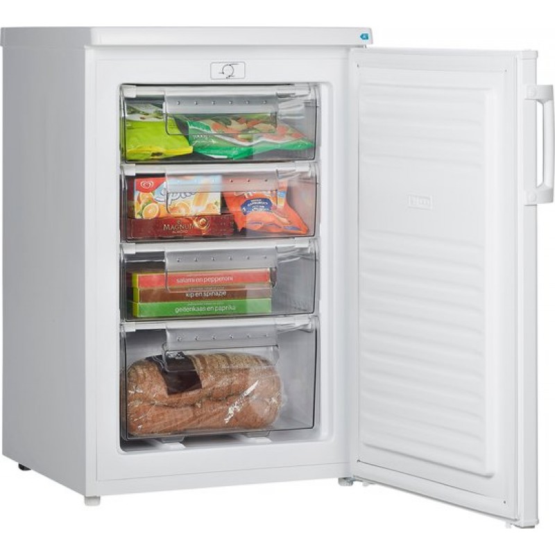 ETNA VV655WIT - Vriezer - Wit - 91 Liter - 4 Transparante vrieslades